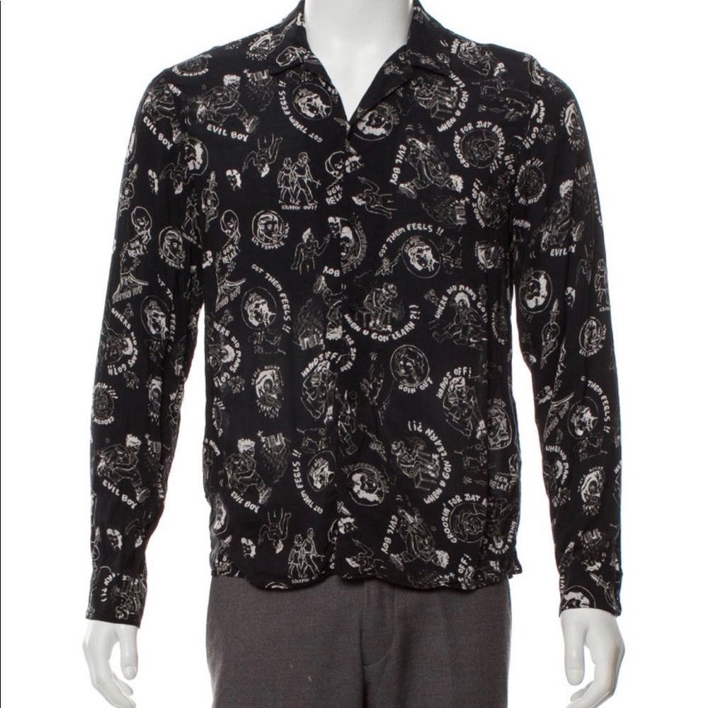 Allsaints printed button up
